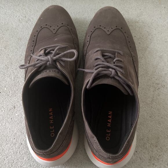 Cole Haan Grand Troy Wingtip Oxford Gray Shoes Sneakers Mens 12M C33765 main image 5